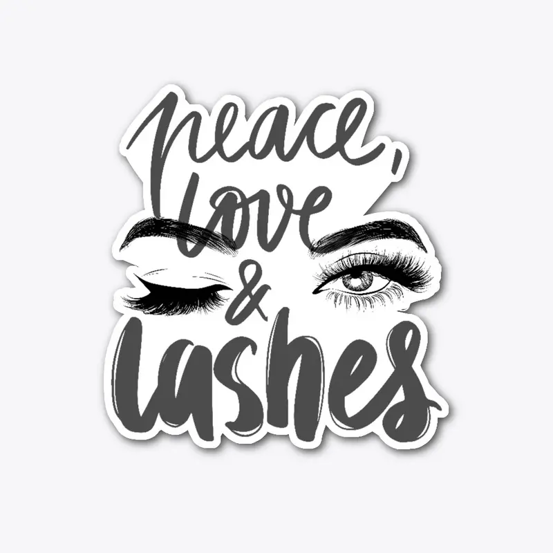 Peace Love Lashes